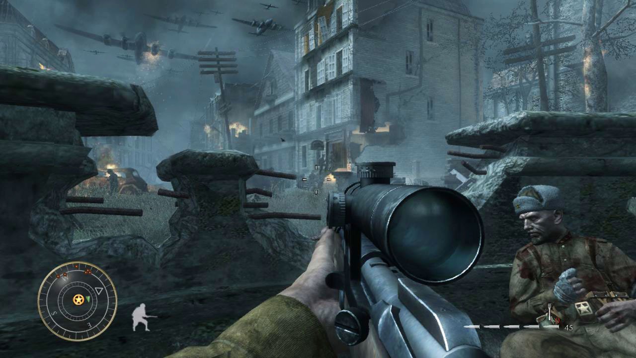 Screenshot for the game Call of Duty: World at War (2008) PC | RePack by R.G. Mechanics