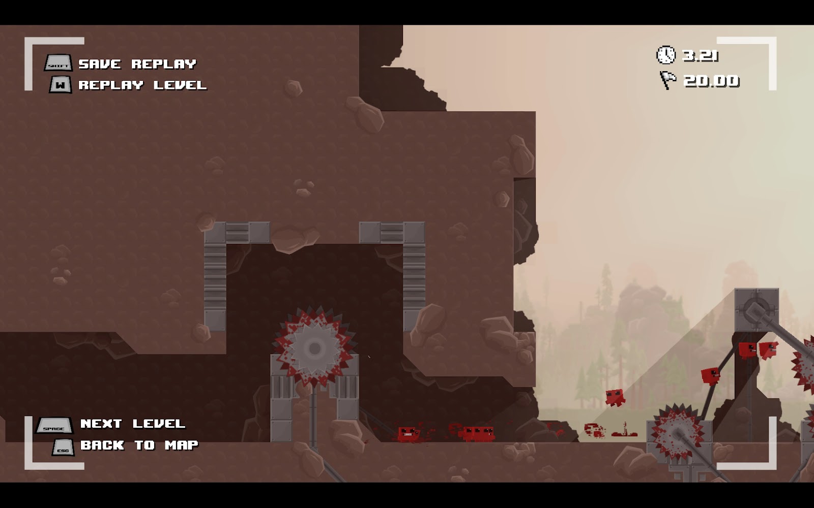 Screenshot for the game Super Meat Boy (2010) РС | RePack от R.G. Механики