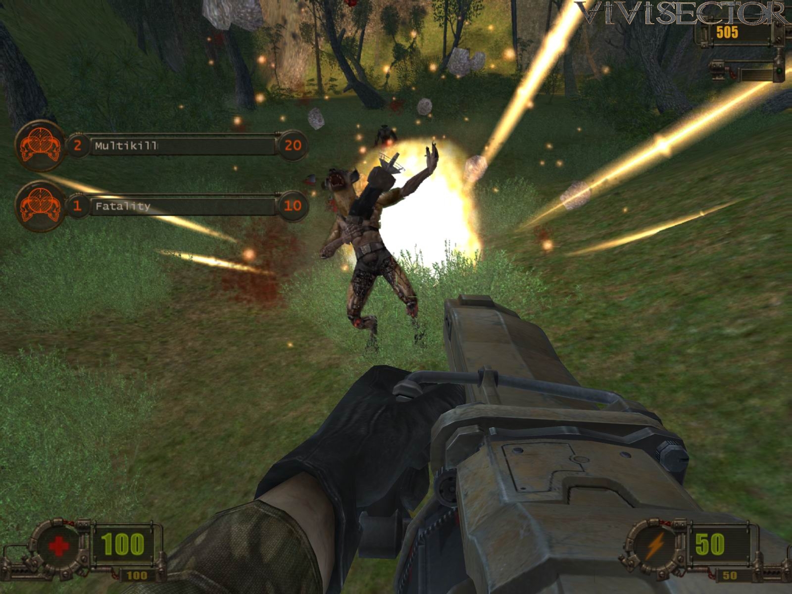 Screenshot for the game Вивисектор: Зверь внутри / Vivisector: Beast Within (2005) PC | RePack от R.G. Механики