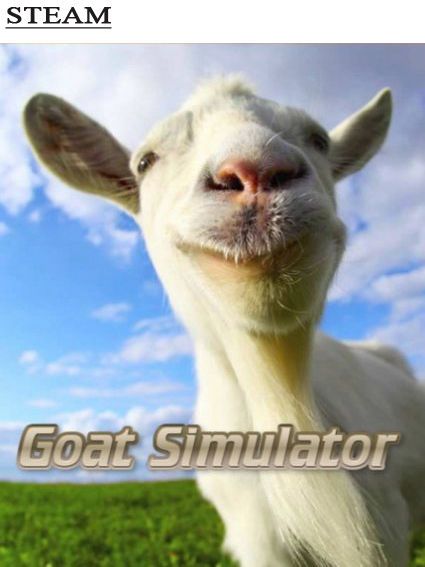 Poster Goat Simulator (2014)