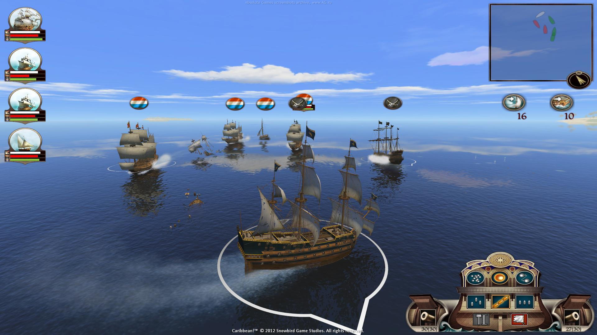 Screenshot for the game Огнём и мечом 2: На Карибы! / Caribbean! (2015) PC | RePack от R.G. Механики