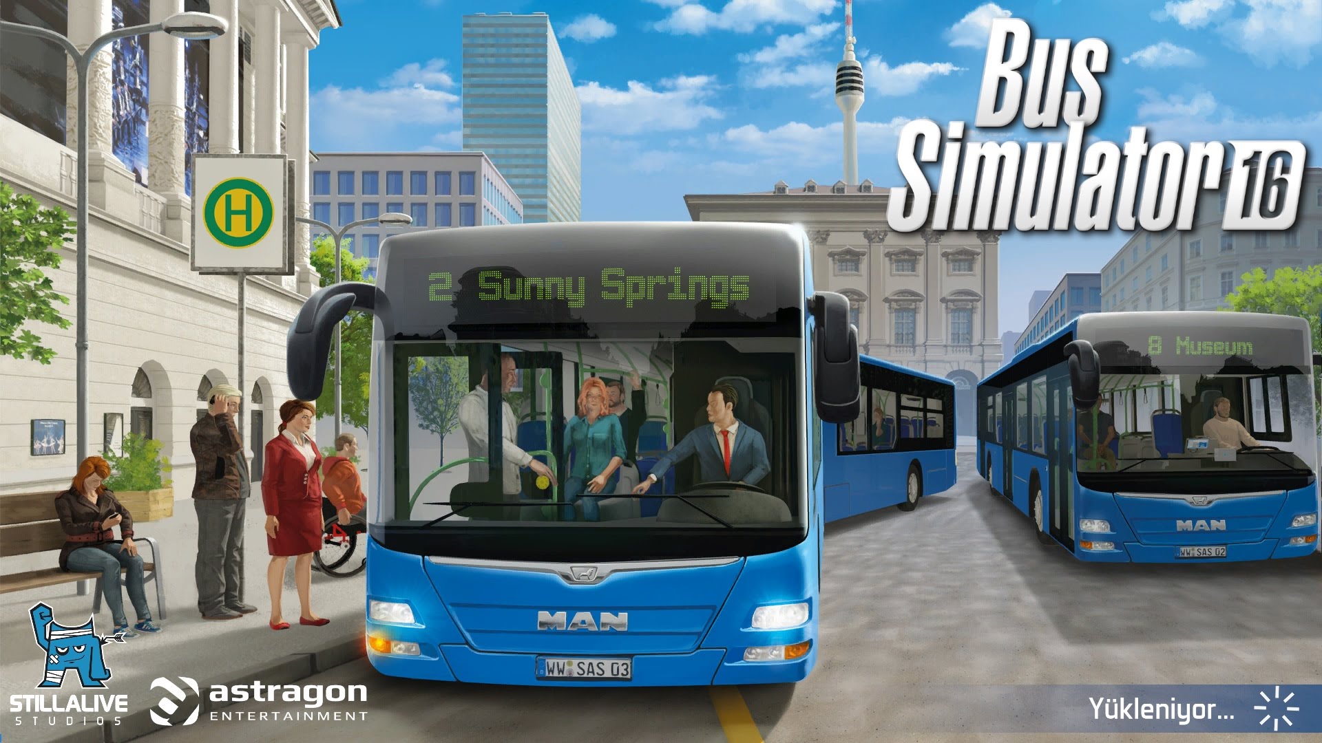 Screenshot for the game Bus Simulator 16 [Update 2 + 1 DLC] (2016) PC | RePack от R.G. Механики