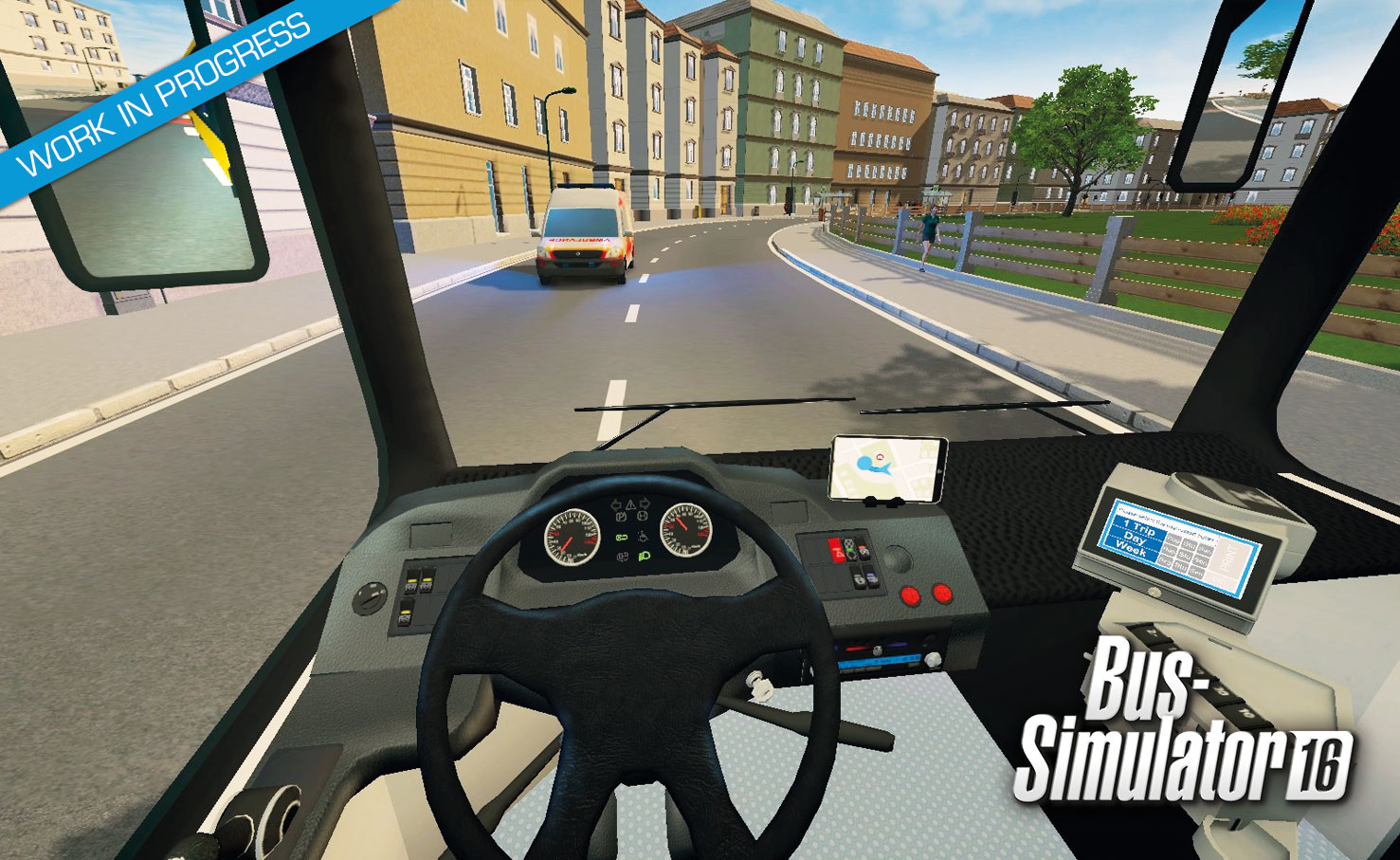 Screenshot for the game Bus Simulator 16 [Update 2 + 1 DLC] (2016) PC | RePack от R.G. Механики