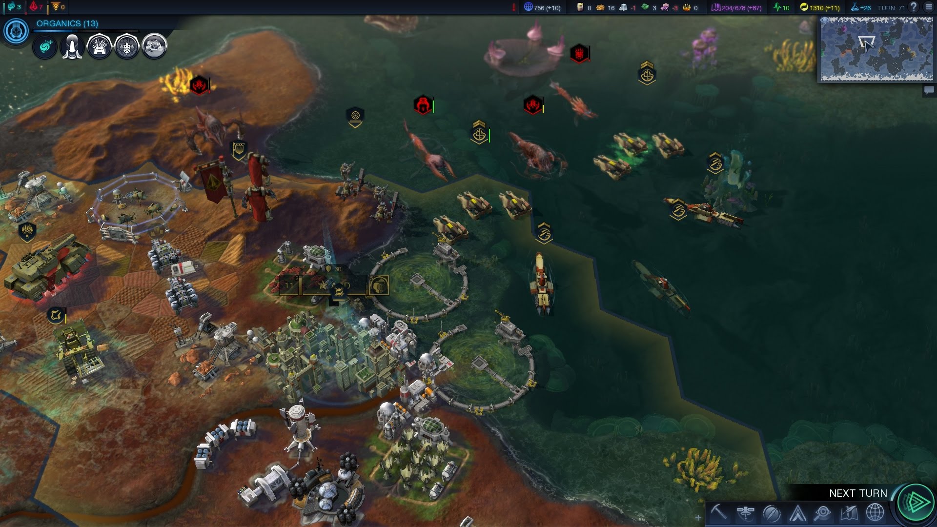Screenshot for the game Sid Meier's Civilization: Beyond Earth Rising Tide [v 1.1.2.4035 + 2 DLC] (2014) PC | RePack by R.G. Mechanics