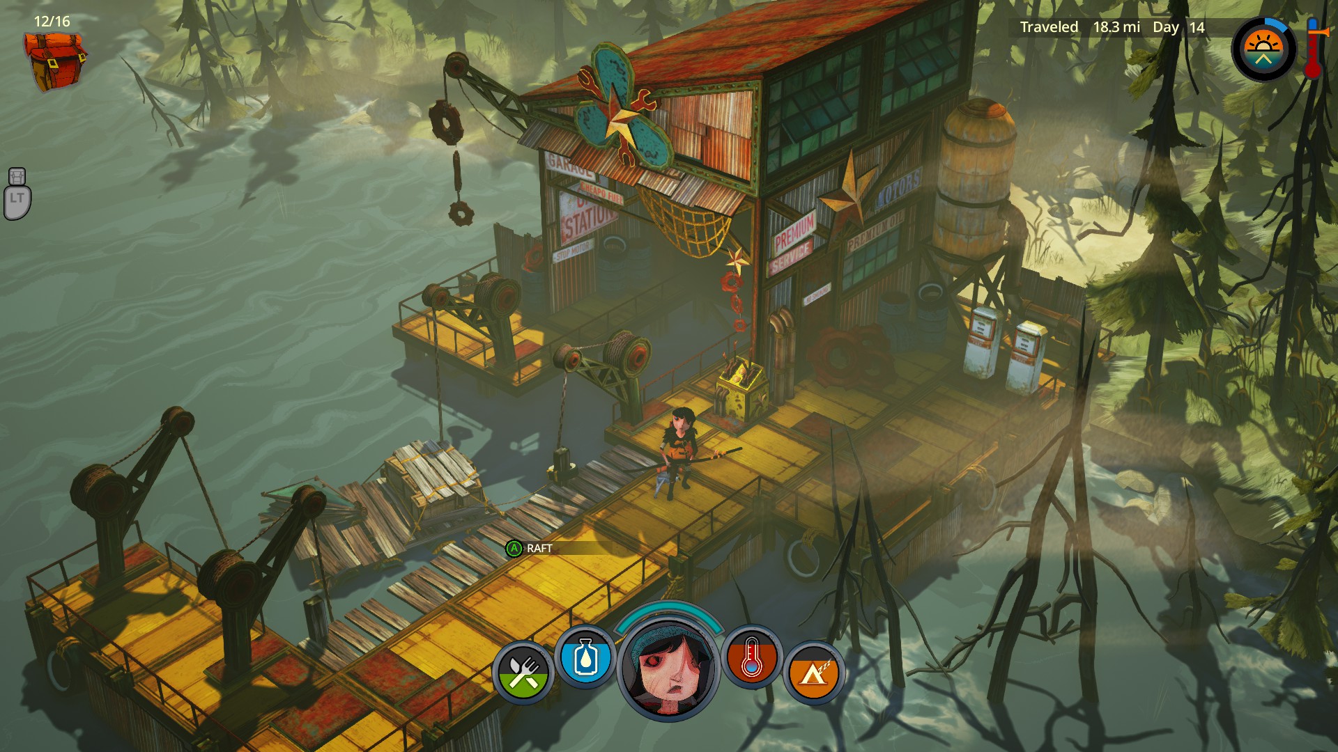 Screenshot for the game The Flame in the Flood (2016) PC | Repack by R.G. The mechanics