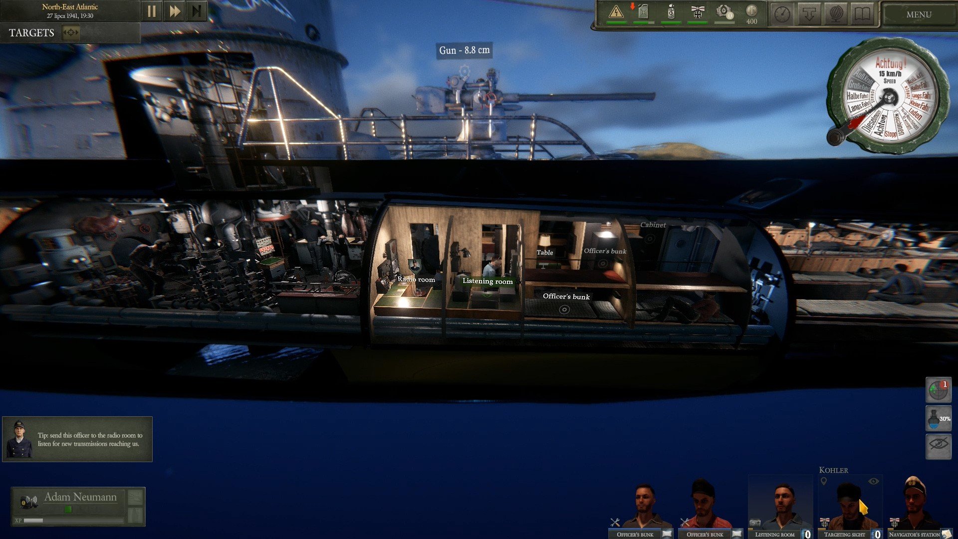 Screenshot for the game UBOAT
