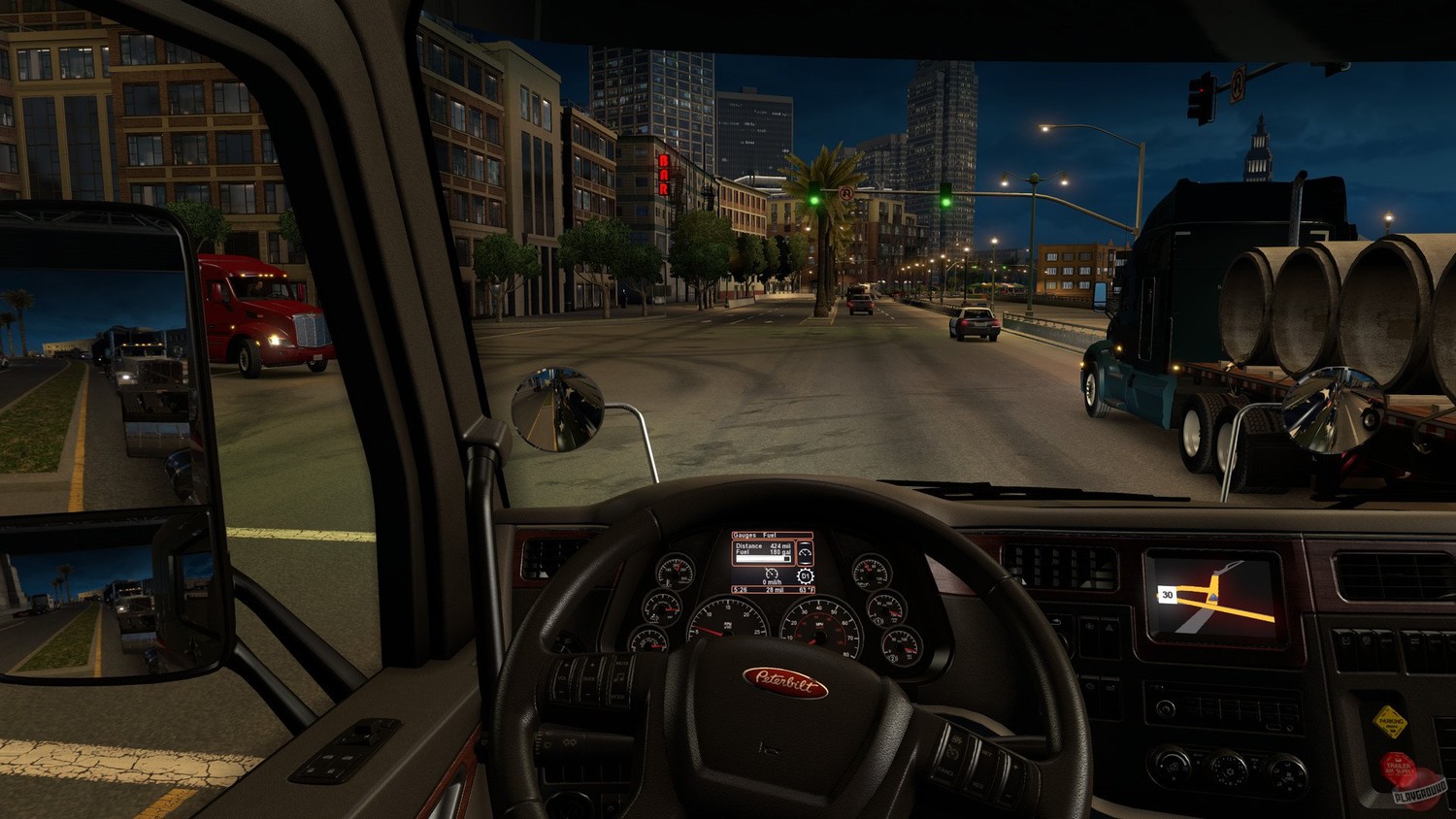 Screenshot for the game American Truck Simulator [1.43.2.12s + DLC] (2016) download torrent