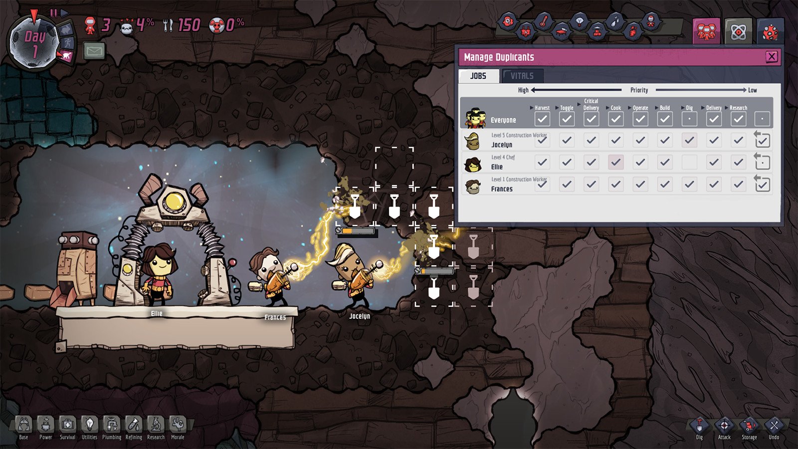 Screenshot for the game Oxygen Not Included v509629 [Portable] (2019)