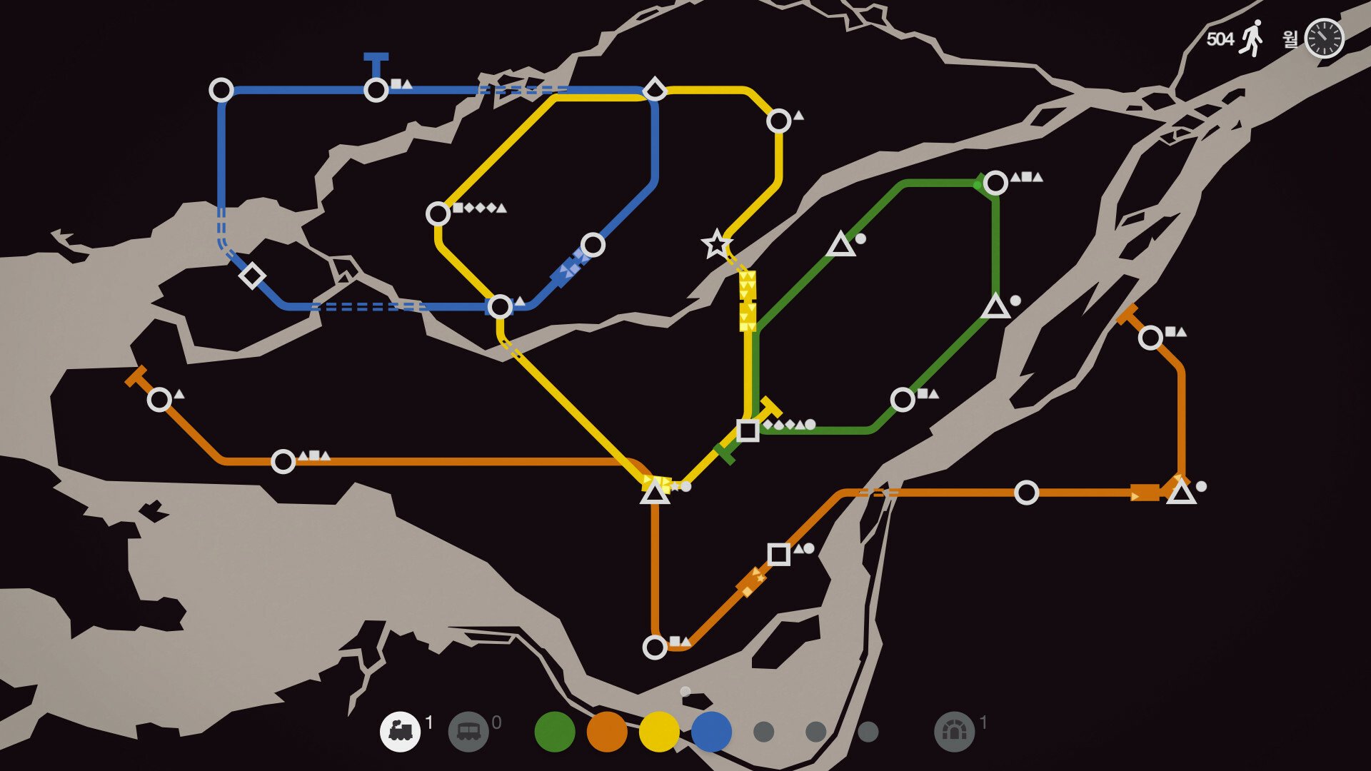 Screenshot for the game Mini Metro