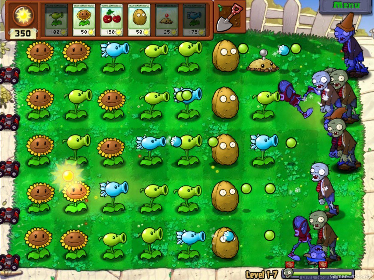 Screenshot for the game Plants vs. Zombies [Portable] (2009) download torrent License
