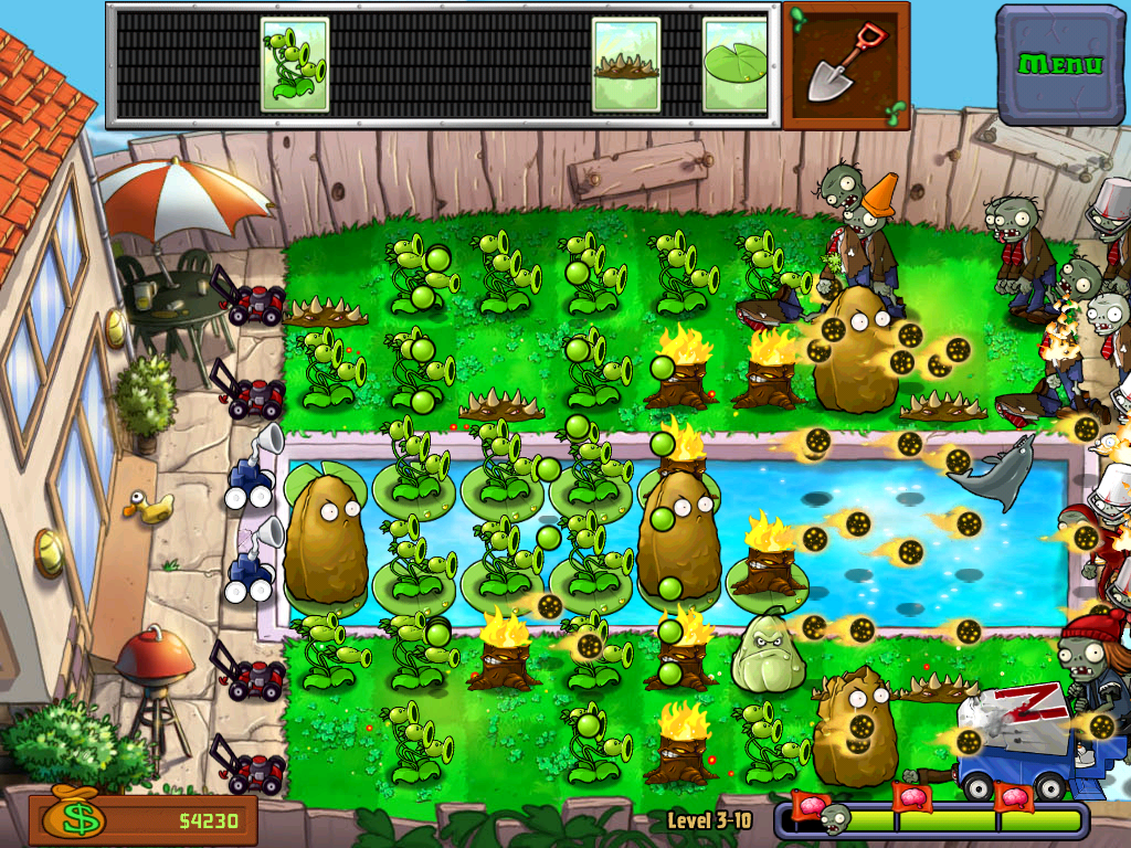 Screenshot for the game Plants vs. Zombies [Portable] (2009) download torrent License