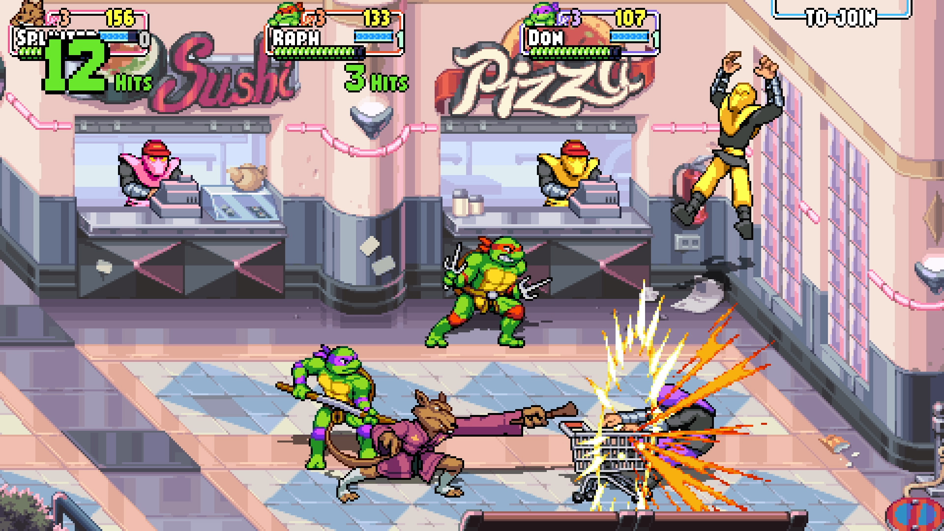 Screenshot for the game Teenage Mutant Ninja Turtles: Shredder’s Revenge