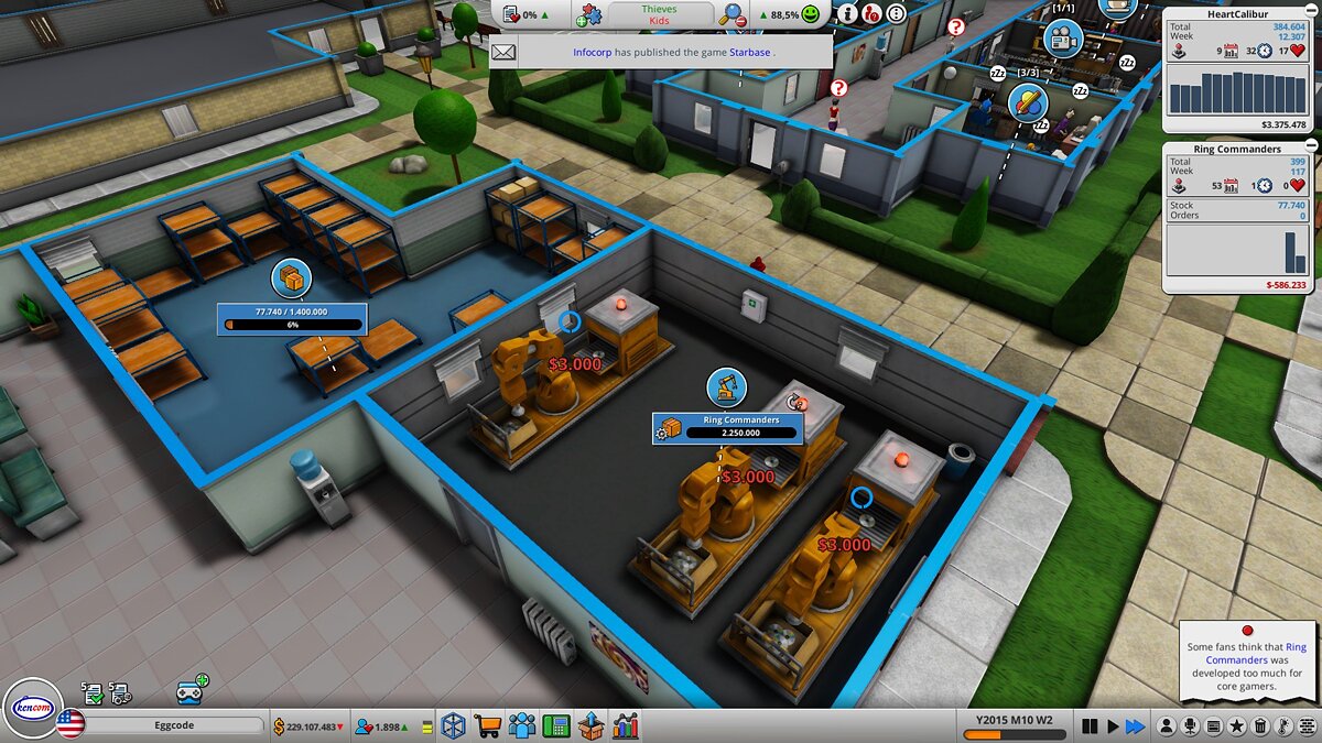 Screenshot for the game Mad Games Tycoon 2