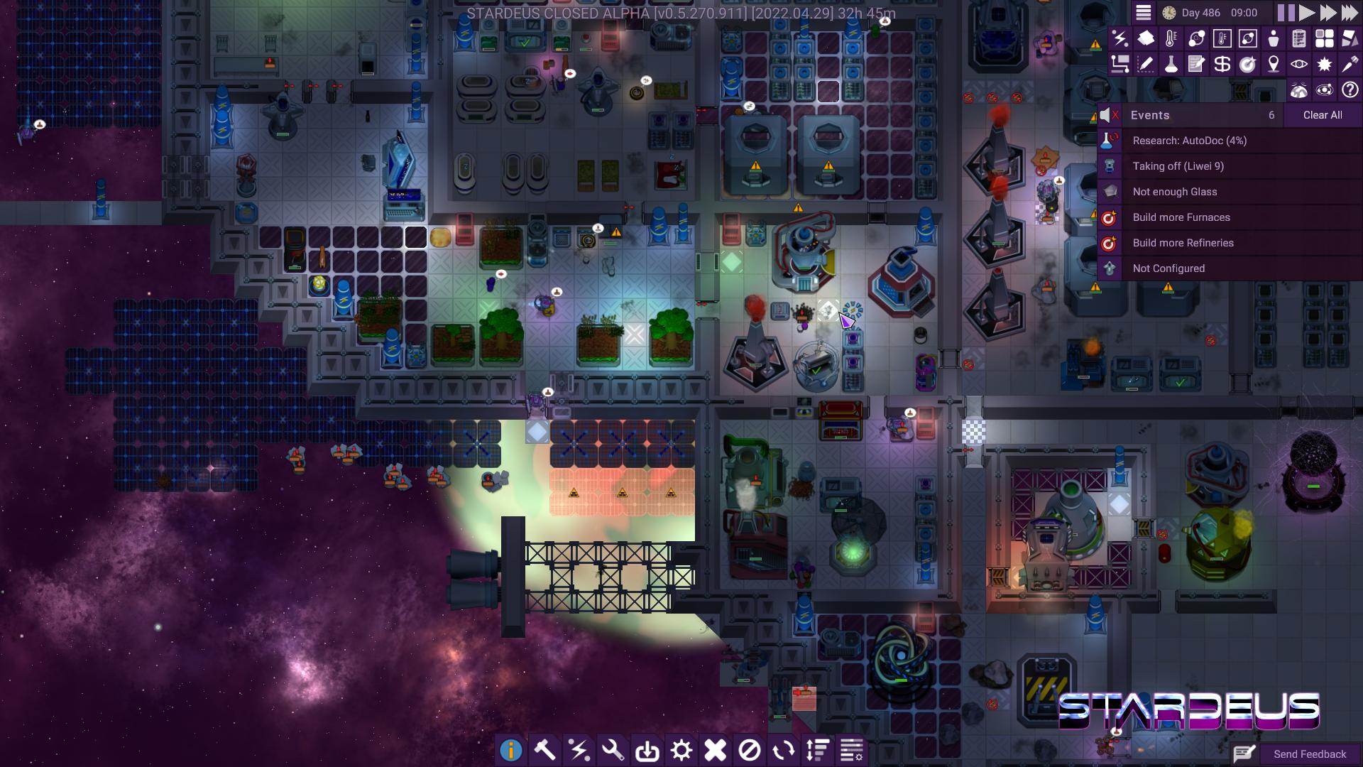 Screenshot for the game Stardeus