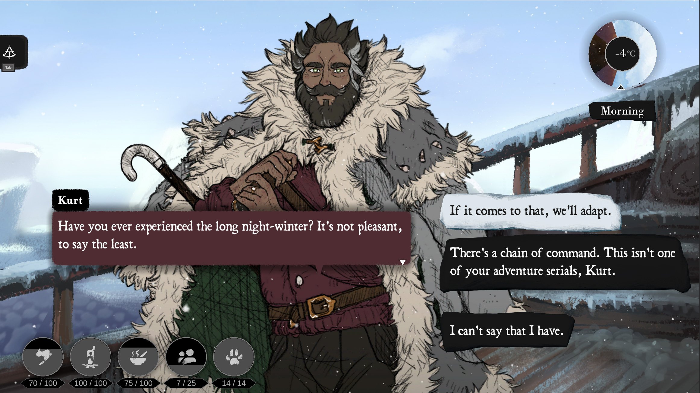 Screenshot for the game The Pale Beyond